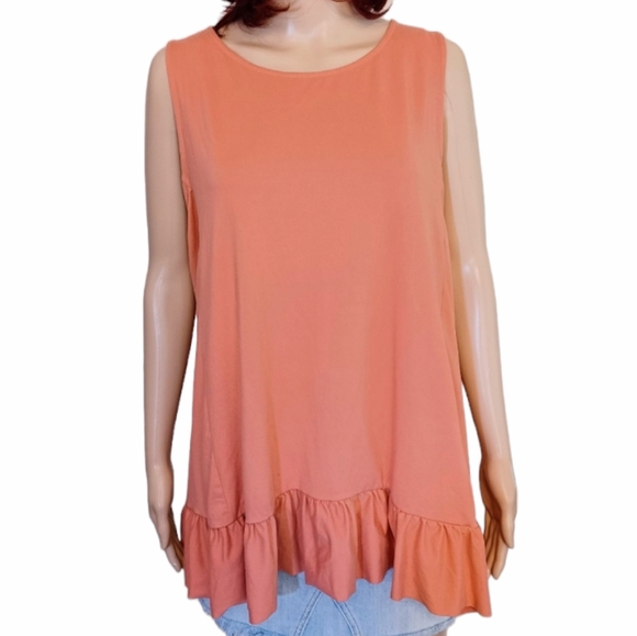 Zenana Outfitters High Low Sleeveless Top Size XL - Picture 2 of 7